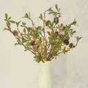 3 PCS Christmas Lighted Branches for Vases, 147 Lights with Snowflake Mistletoe-Leaf Berries Pine Cones, Battery Operated, Timer, Handmade Artificial Evergreen Sprig for Indoor Outdoor