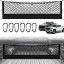 Truck Bed Cargo Net Truck Netting Fit for GMC Sierra/Chevy Silverado 1500 2500 3500HD 2013-2026 Pickup Tailgate Organizer Net Heavy-Duty Elastic Truck Storage Grocery Mesh Net-Envelope Style