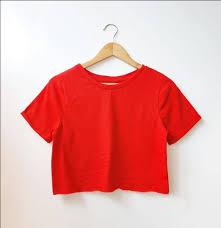 Women's Summer Casual Loose Fit Plain Soild Basic Short Sleeve Crop Tops T-Shirts, XXL, Red