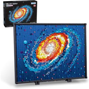Micro Mini Art The Milky Way Galaxy Building Set for Adults, Not Compatible with 3D Wall Art, Unique Home Wall Decor or Table Display, Creative Birthday Gift Toy for Adult 14+