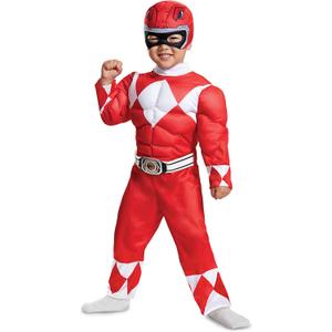 Disguise Red Ranger Toddler Muscle Child Costume, Red, Size/(2T)