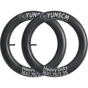 16" Heavy Duty Bike Tubes 16x1.75 16x1.95 16x2.10 16x2.125 AV Schrader Valve 45/57-305 Bicycle Tubes Compatible with 16 X 1.75/2.25 Bike Tire Tubes 2-PCS