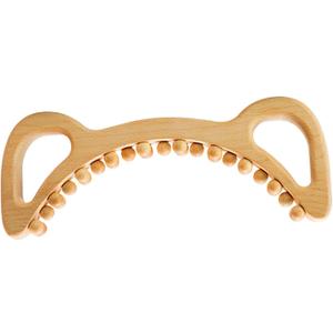 Wood Massage Tool Body Massager, Handheld Professional Manual 29 Beads Guasha Stick for Abdomen, Shoulder, Thigh Full Body