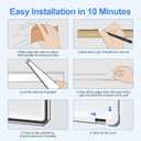 Yecaye Cord Hider, 113in One-Cord Cable Concealer, Cord Covers for Wires on Wall, Easy Install Cable Management Kit for 2 Small Wires, Cables Raceway Home Office, W0.59in H0.4in, White