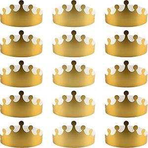 IFAMIO 25 Pieces Golden King Crowns Gold Foil Paper Party Crown Hat Cap Foldable Party Crowns for Birthday Celebration Baby Shower Photo Props New Year Wedding Anniversary IFAMIO 25 Pieces Golden King Crowns Gold Foil Paper Party Crown Hat Cap Foldable Party Crowns for Birthday Celebration Baby Shower Photo Props New Year Wedding Anniversary