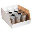 Box USA Storage Bins Medium 10"L x 12"W x 8"H 25-Pack - Corrugated Cardboard Box for Packing, Moving, and Storage
