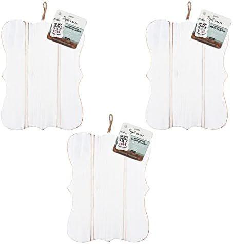 ArtSkills Blank Wooden Signs for Crafts, Whitewashed Wood Plaques, Crafts & DIY Projects, 1-Pack