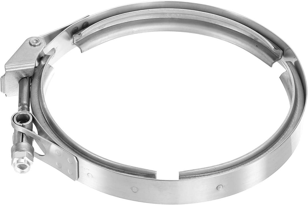 uxcell 6" Quick Release V Band Clamp 304 Stainless Steel for Exhaust Systems Downpipe Exchange Exhaust Accessories, Adjustment Range 152mm / 5.99inch