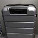 KROSER Hardside Expandable Carry On Luggage with Spinner Wheels & Built-in TSA Lock, Durable Suitcase Rolling Luggage with USB Port, Carry-On 20-Inch, Silver Grey 