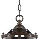 Sea Gull 5231EN-710 Bretton Convertible Pendant to Semi Flush, 3-Light 10.5 Total Watts, Bronze