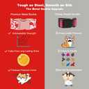 Maca Bates Valentine's Day Dog Collar with Fancy Bow for Extra Large Girl Boy Dogs,Love Pink Hearts Pattern,Adjustable Durable Soft Valentine Gift for Female Male Puppy (XL)