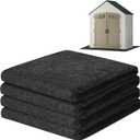 ToLanbbt Outdoor Storage Shed Floor Mat, 10 x 10 FT Waterproof Carport Mat, Washable Furniture Pad with Non Slip Backing for Dust, Oil, Protection, Storage Shed Not Included