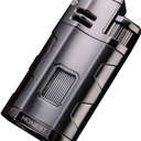 Lighter Fire Windproof Metal Butane Refillable Butane Lighters Men's Nice Gift (Butane Not Included)