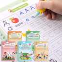 Magical Handwriting Workbooks Handwriting Practice Copybook Aid Magic Pen Reusable Copybook Grooves Template Design for Children Books Suitable for Children's Learning (5)