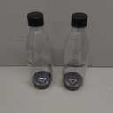 sodastream 1L Twin Pack Dishwasher Safe Slim Bottle (Black)
