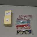 Gaoye Reading Glasses Blue Light Blocking, Spring Hinge Readers for Women Anti Glare Filter Lightweight Eyeglasses (5-Pack Mix Color 2, 1.5)