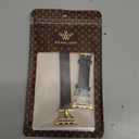 Wearlizer Leather Band Compatible with Apple Watch Bands Women 41mm 40mm 38mm 49mm 46mm 45mm 44mm 42mm, Fancy Dressy Strap for iWatch Series 11 10 9 8 7 6 5 4 3 SE/Ultra 3 2 1 (Black/Gold)