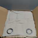 HolidayIdeas 4 Panels Porch Curtains Outdoor Waterproof-Natural Linen Semi Sheer Drapes, Sun Light Privacy Outside Textured Curtains for Patio, Pool, Lanai, Balcony, Terrace W 54 x L 120 Inch