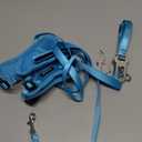 Cat Harness, Cat Harness and Leash for Walking, Escape Proof Soft Adjustable Vest Harnesses for Cats, Easy Control Breathable Reflective Strips Harness, Kitten Harness and Leash Set, Blue, S