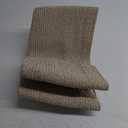 OIAHOMY 75L Large Woven Cotton Rope Storage Basket with Handle for Organizing Blanket and Toys for Living Room, Nursery, Brown Variegated 22x17x12