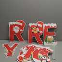 16 Pcs Merry Christmas Yard Signs Stakes Decoration Novel All Weatherproof Outdoor Christmas Lawn Garden Signs Decorations 32PCS Stakes Thickened Corrugated Yard Signs Easy Install (Multicolor)