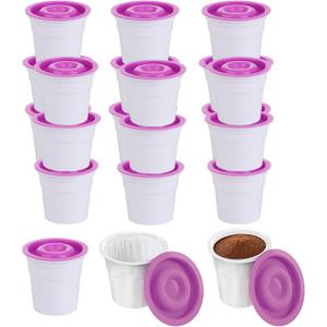 12Pods Disposable K Cups Compatible With Keurig 1.0and2.0 DIY Fillable Coffee Pods Empty Coffee Filter DIY Tea Pods