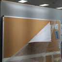 VIZ-PRO 72" x 48" Large Cork Bulletin Board, Foldable & Wall-Mounted Notice Pin Board with Silver Aluminum Frame, for School Home Office - 6' x 4' Corkboard