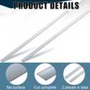 Yaocom 2 Pcs 304 Stainless Steel Flat Bar, 48" L,1-1/2" W,1/8" T