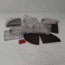 Love-KANKEI Corner Shelf Wall Mount of 5 Tier, Rustic Wood Floating Shelves Wall Shelves for Bedroom Living Room Bathroom Kitchen Office and More Dark Walnut