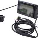 LCD Display Meter Control Panel SW900 For Electric Bike E-Bike With Temperature Speed Time Power Monitor Control Panel LCD Display Meter Controller 24V-60V 5 Pin Connector