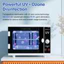 UV Sanitizer Cabinet. Dual Lamp Ultraviolet Disinfection Cabinet with Timer Setting, Suitable for Disinfection of Various Items