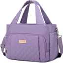 Artelaris Insulated Lunch Bag for Women,Leak-Proof Cooler Lunch Box, Cooling Tote for Adult,with 7 Pockets,Adjustable Strap(15 Liters) (Purple)