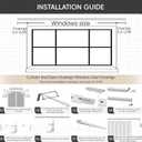 Ceiling Curtain Track, Curtain Track with Roller Hooks, 6ft - 9ft Ceiling Mounted Rail Set for Room Divider, White