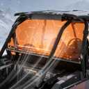 StarknightMT RZR Windshield, Tinted Back Window Compatible with 2014-2023 Polaris RZR XP 1000/4 1000/ XP TURBO/4 TURBO RZR Accessories Rear Windscreen Strong Polycarbonate Dust Panel