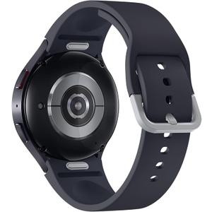 One-Click Bands Compatible with Samsung Galaxy Watch 7/6/5/4/FE 40mm 44mm/6 Classic 43mm 47mm/5 Pro 45mm, No Gap Silicone Soft Sport Replacement Strap for Galaxy Watch 4 Classic 42mm 46mm Women Men, Black