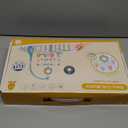 BOBXIN Baby Musical Crib Mobile for Bassinet with Projector and Night Light,150 Music,Timing Function,Take Along Mobile Musical Box and Rattle,Toy for Newborn Girls Boys (pink)