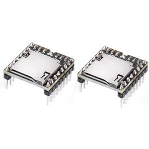 HiLetgo 2pcs mp3 Player Mini MP3 Player Audio Voice Module TF Card U Disk Board for DFPlayer Audio Voice Music Module