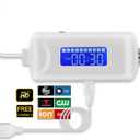 TV Antenna Amplifier Signal Booster, 25dBi High Gain Amplifier for 4K/1080p TVs, Low Noise, Adjustable Gain & Timer, USB Powered, Digital Signal Amplifier Boosts Weak Signals, Works with Smart TVs (White)