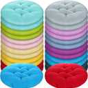 Tinideya 24 Pcs Round Floor Cushions Floor Pillows Meditation Seat Pillows Flexible Seating for Adults Kids, Chair Cushions for Classroom, Nursery, Living Room, Yoga(Medium 15.7 Inch,Multi Color)