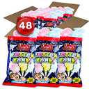 Lieber's Cotton Candy, Red & Blue, 48 Pack of 0.8 Ounce Bags, Kosher (EXP 04/09/27)