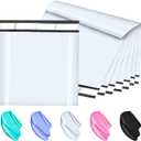 Large Poly Mailers 24x24 Inch 50 Pcs, Extra Large Shipping Bags for Clothing with Self-Sealing Tear-Resistant, Waterproof Poly Bags, Mailing Envelopes for Small Business (White)