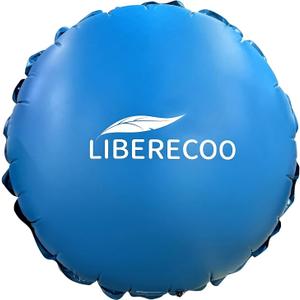 LIBERECOO 8FT Round Pool Cover Pillows for Above-Ground Swimming Pools, 0.4mm Extra Durable Long-Lasting Inflatable Winter Pool Pillows, Ropes Included
