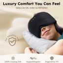 Luxury Bluetooth 5.4 Sleep Mask for Adults - Ice Fiber Cooling & HD Sound, 100% Light Blocking Adjustable Eye Cover for Travel & Side Sleepers - Soft Sleep Headphones with 10H Playtime