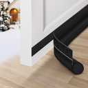 MAXTID Door Draft Stopper 36 Inch Black Adjustable Door Draft Blocker Front Door Draft Guard for Bottom of Doors Weather Stripping Door Seal Strip