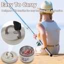 Fishing Bait Container, Insulated Stainless Steel, Live Bait Storage, Worm Storage Box, Nightcrawler Box, Bait Tank, Compact and Durable,Small and Portable, Keeps Bait Fresh and Alive