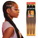 Sensationnel Xpression prestretched braiding hair - 3x xpression 58-inch kanekalon flame retardant smooth yaki braid - 3x x-pression 58 inch (1 Pack, 1 JETBLACK)