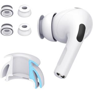 Premium Multi-Flange Eartips for AirPods Pro 1&2 (Small) Always Fits, Never Slips