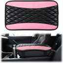 Car Center Console Cover, Waterproof Leather Armrest Cushion, Universal Car Console Protector for Auto, Most Cars, Interior Accessories