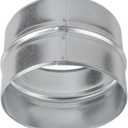 6'' Inch Galvanised Steel - Metal Duct Connector, Straight Pipe Coupler