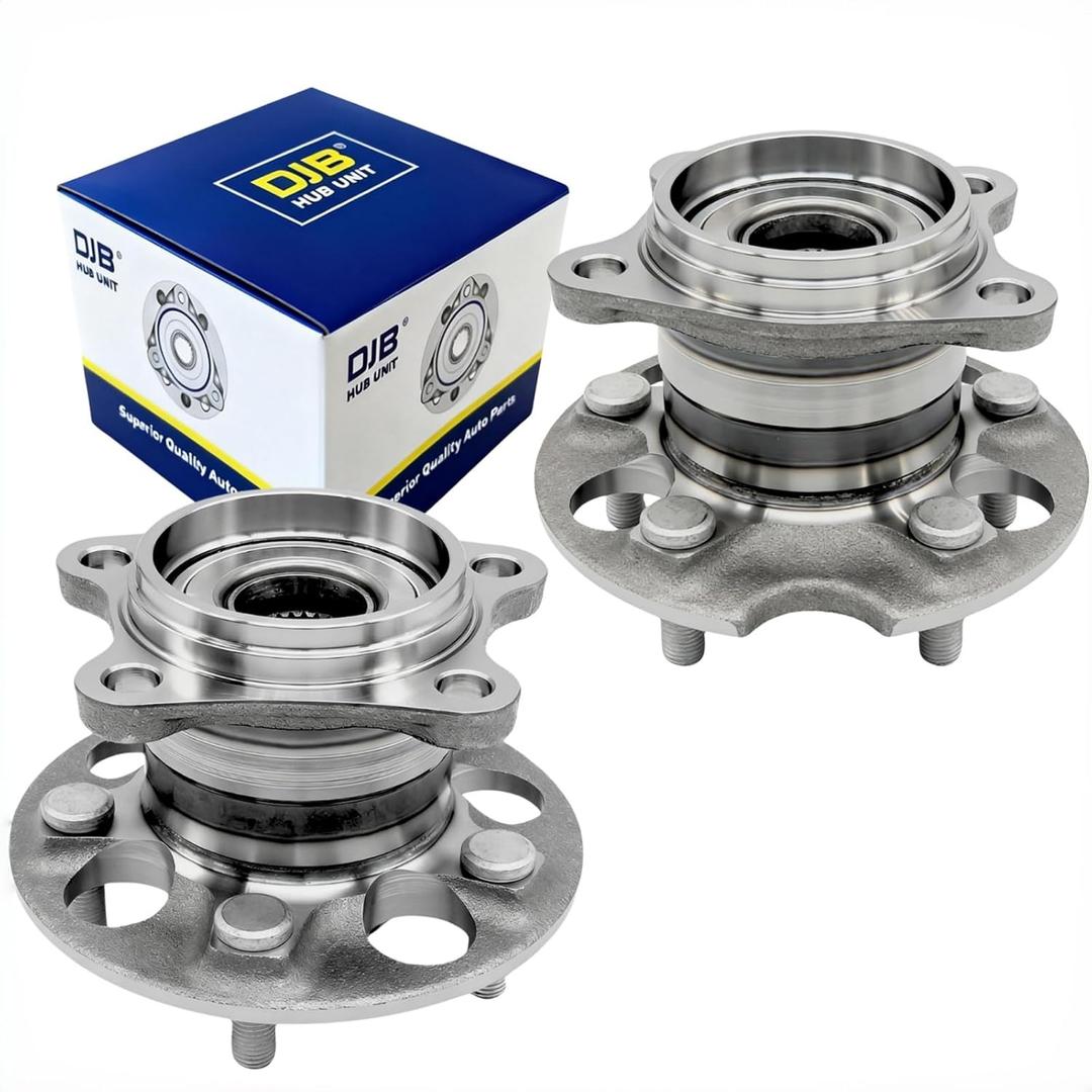 DJB 512284x2Pack Rear Wheel Hub Bearing Replacement for Toyota Highlander 2004-2013, Venza 2009-2015, for Lexus RX350 2007-2009, RX330 2004-2006, RX400h 2006-2008 5Lugs Non-ABS